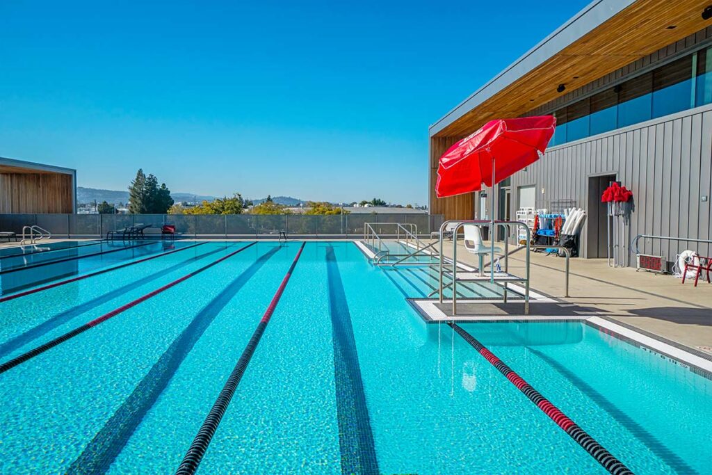 Stanford Redwood City Recreation and Wellness Center pool.